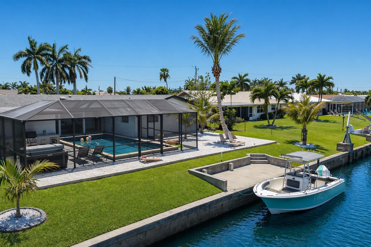 Vacation home in Cape Coral, FL, available for rent, managed by Vacation Rentals Cape Coral